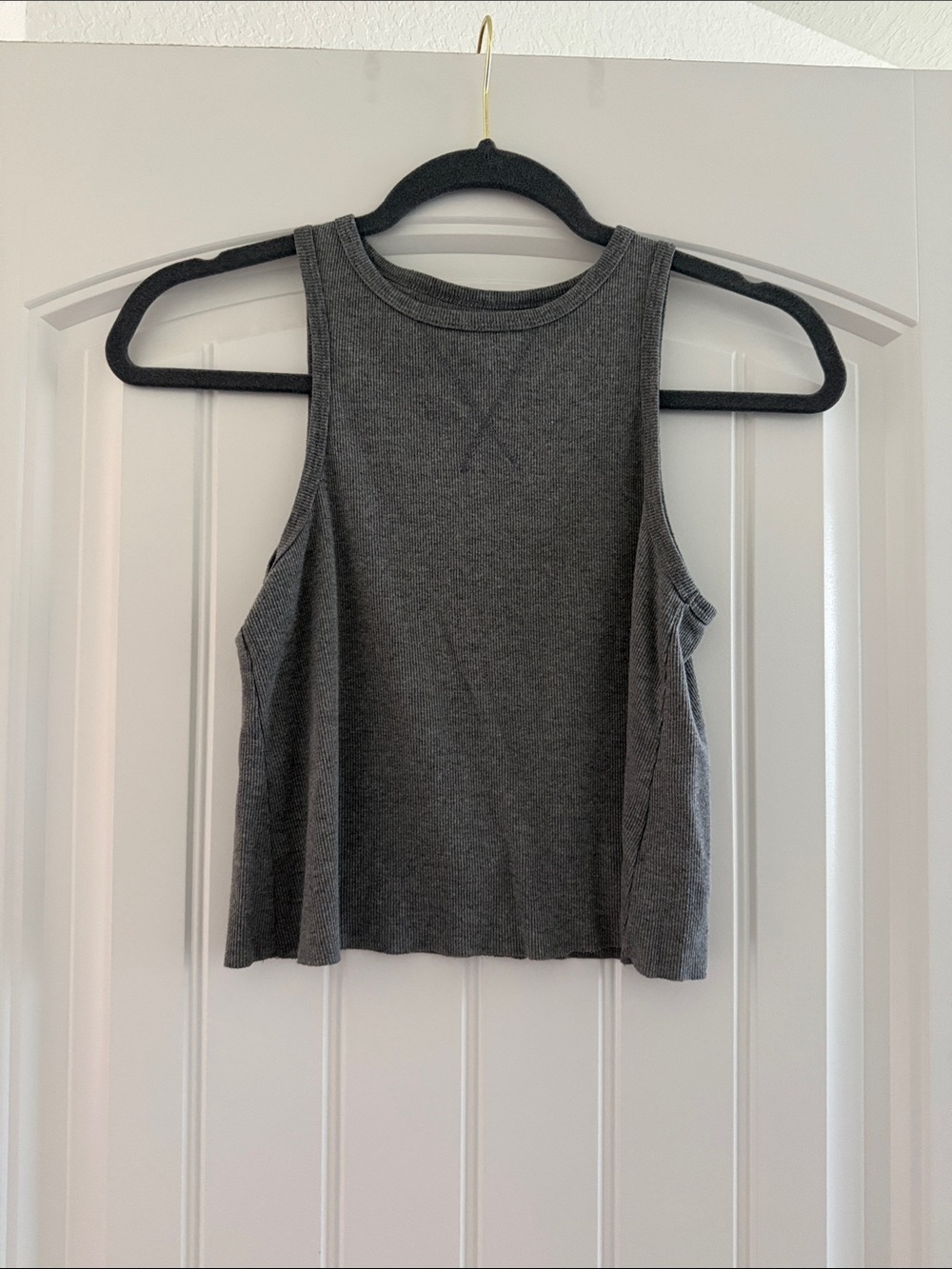 wild fable Charcoal Ribbed Sleeveless Tank
